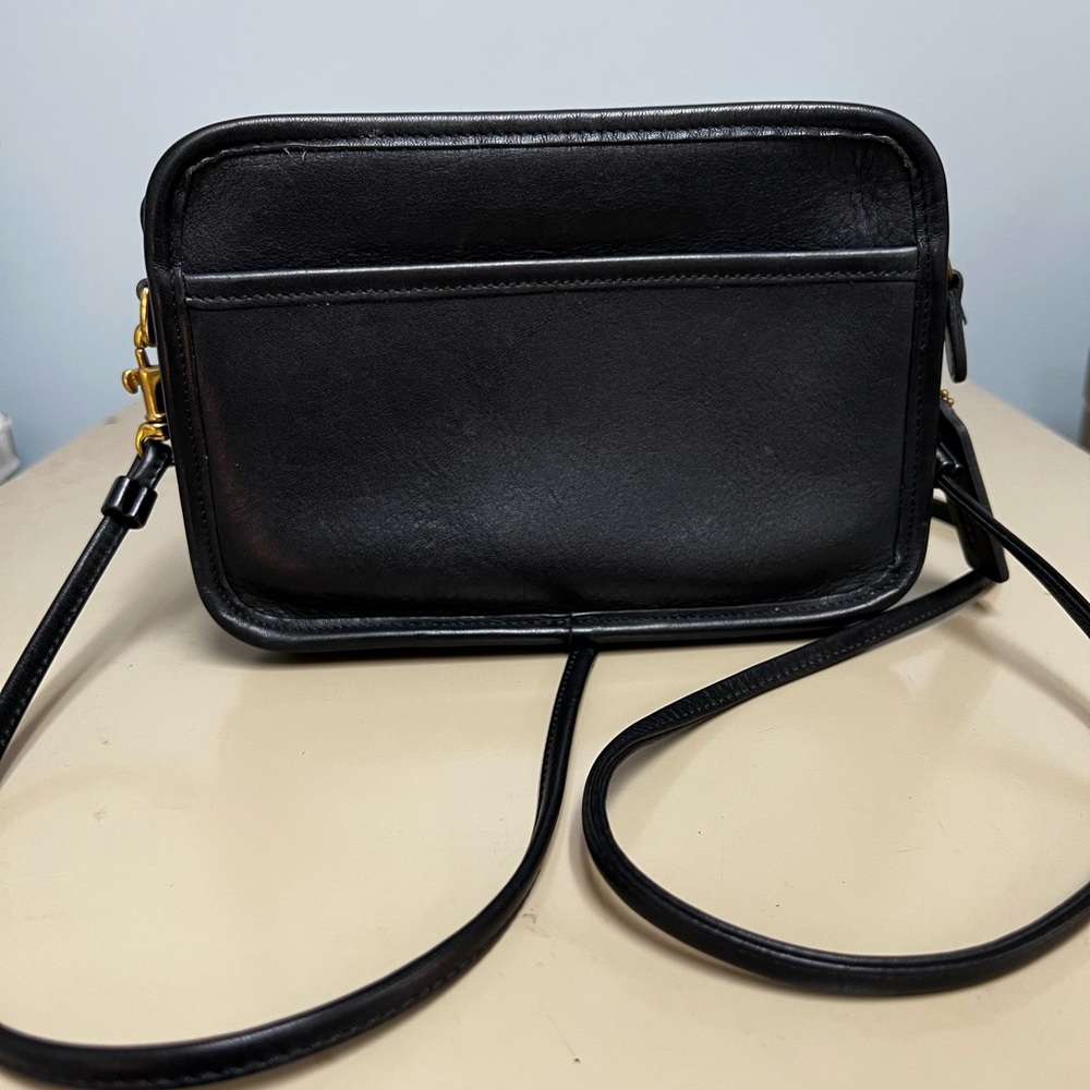 Coach Black Leather Crossbody Bag